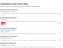 Tablet Screenshot of blog.dataobjects.net